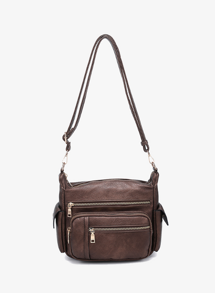 Nicole Multi-Zip Crossbody (new colors)