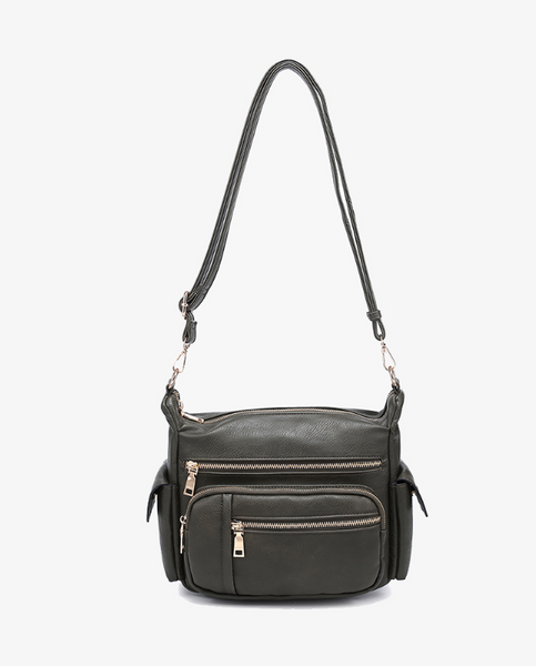 Nicole Multi-Zip Crossbody (new colors)
