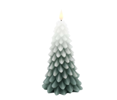 Frosted Green LED Tree Candle (2 sizes)
