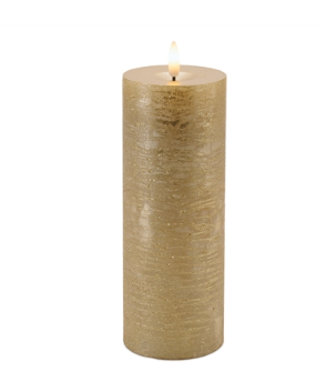 FIA Wick Candle  Wax/Plastic - Gold (3 sizes)