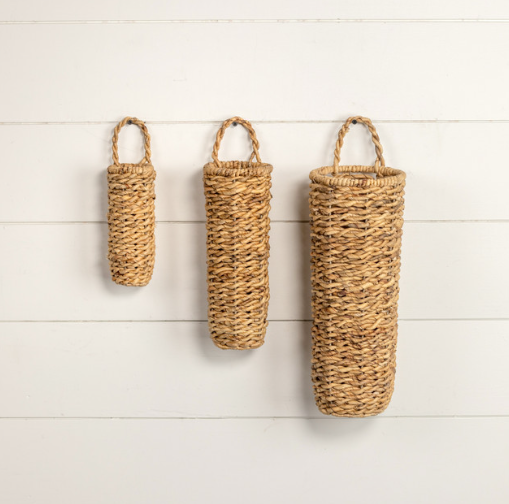 Tan Grass Wall Basket