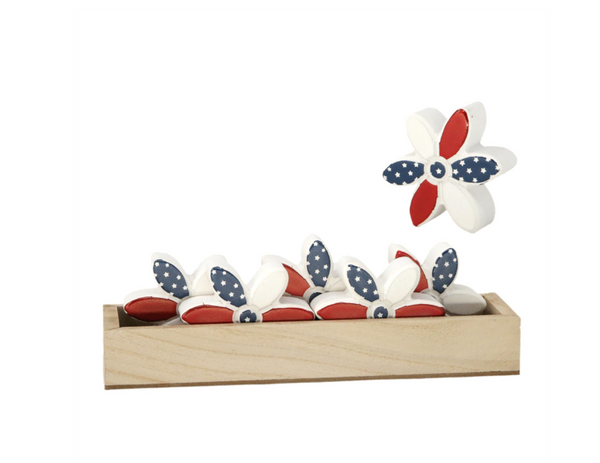 Americana Daisy Blocks (2 sizes)