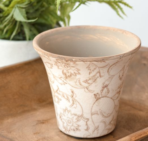 Beige Heirloom Planter (2 sizes)