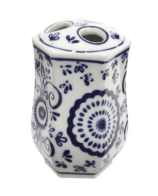 Blue Bath Accessories (4 pieces)