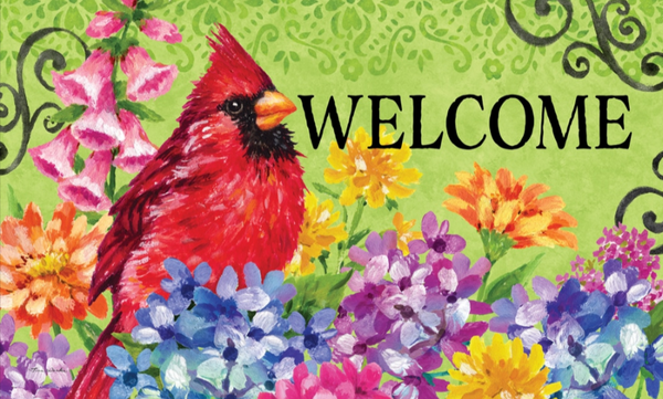 Cardinal with Flowers Collection