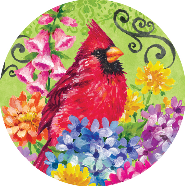Cardinal with Flowers Collection