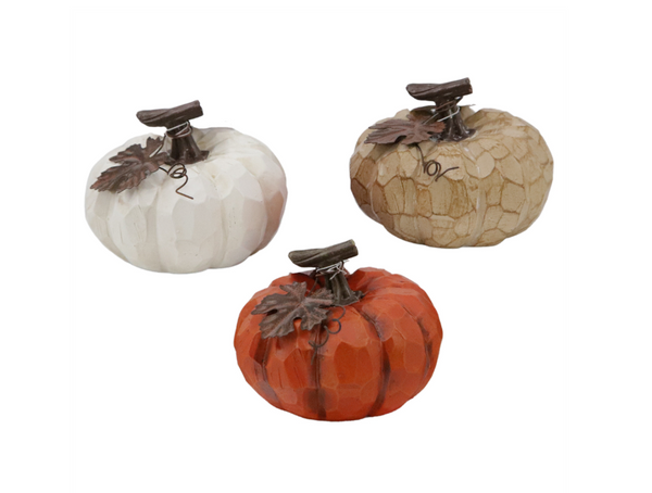 Carved Texture Pumpkin - 2 styles (3 colors)
