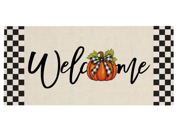 Checkered Bow Pumpkin Collection