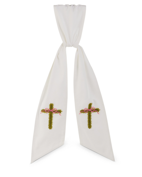 Cross Wreath Sash