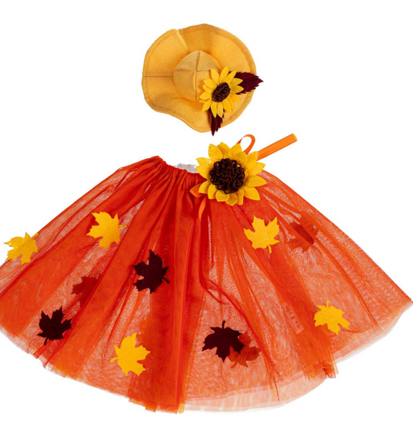 Giddy the Goose Outfit - Fall Leaf Dress