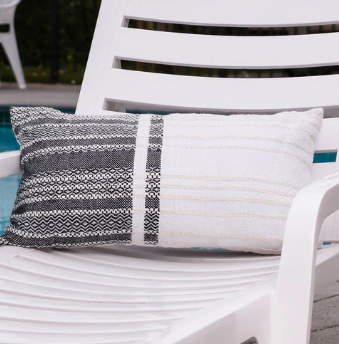 Woven Geo Black Pillow Collection (2 styles)