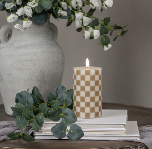 Gold Checked 3D Flame Collection