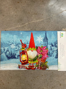 Elf Gnome Embossed Floor Mat