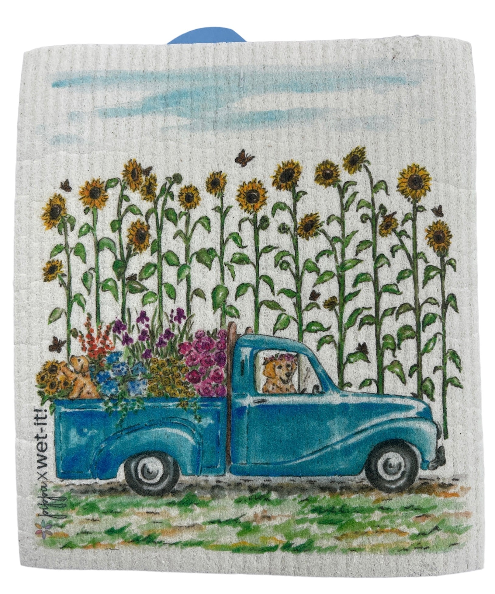 Pippa Sunny Summer Swedish Dishcloth
