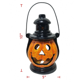 Jack O Lantern with Hat & Handle