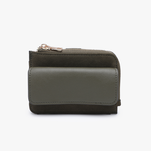 Joanna Faux Suede Wallet (multiple color)