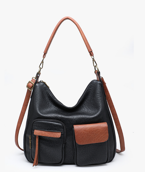 Journee Two-Tone Hobo Purse