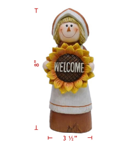 Poly Lady Scarecrow Pilgrim