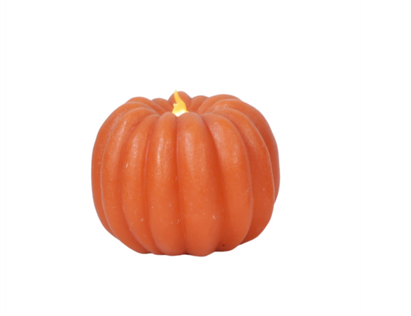 Orange Pumpkin LED Candle (2 sizes)