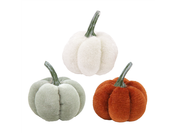 Little Velvet Pumpkins (3 colors)