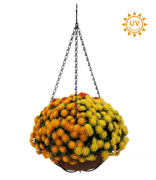 Mum Hanging Basket - UV Protected