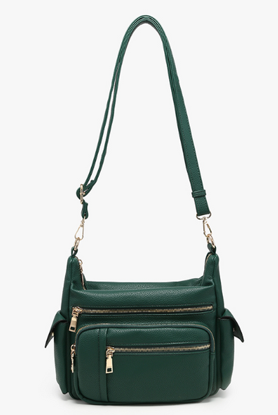 Nicole Multi-Zip Crossbody (new colors)