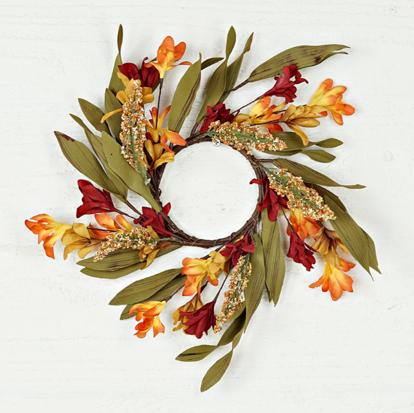 Orange Burgundy Wild Flower Collection (multiple pieces)