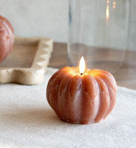 LED Pumpkin Candle (2 sizes)