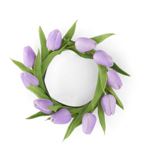 LIGHT PURPLE REAL TOUCH MINI TULIP CANDLE RING