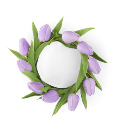 LIGHT PURPLE REAL TOUCH MINI TULIP CANDLE RING