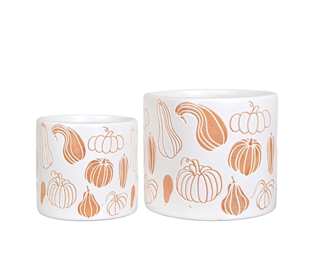 Orange Pumpkins Glass Jar (3 styles)