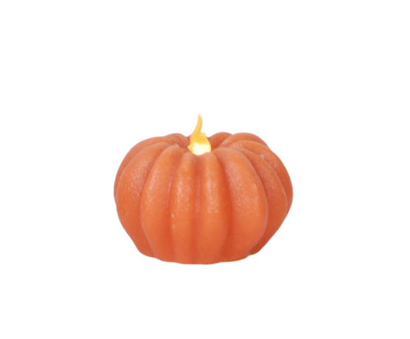 Orange Pumpkin LED Candle (2 sizes)