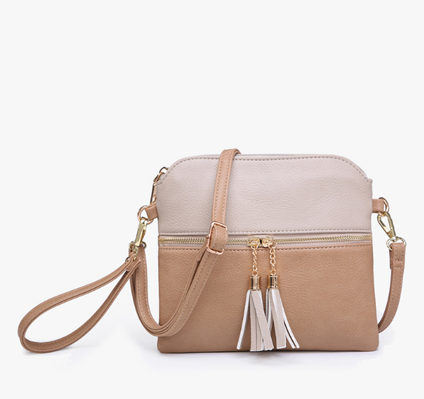 Tara Dual Zip Crossbody (2 colors)