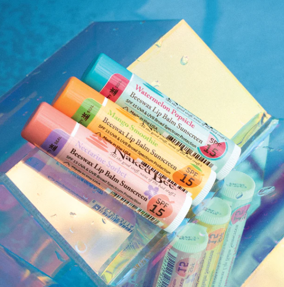 Tropical Oasis SPF 15 Lip Balm Trio - Naked Bee