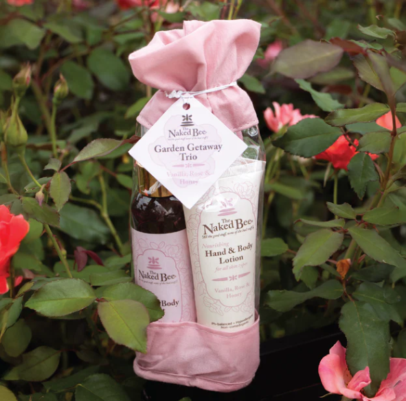 Vanilla Rose Honey Garden Getaway Trio Prepack - Naked Bee