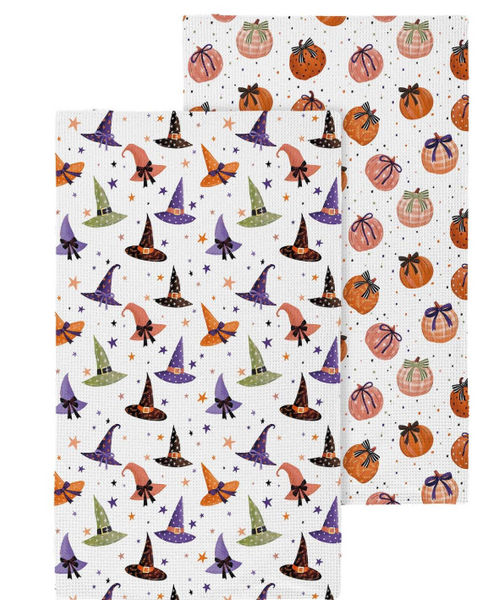 Haunted House Witch Hat Kitchen Towel - Quick Dry