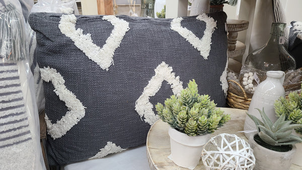 Gray Diamond Pillow