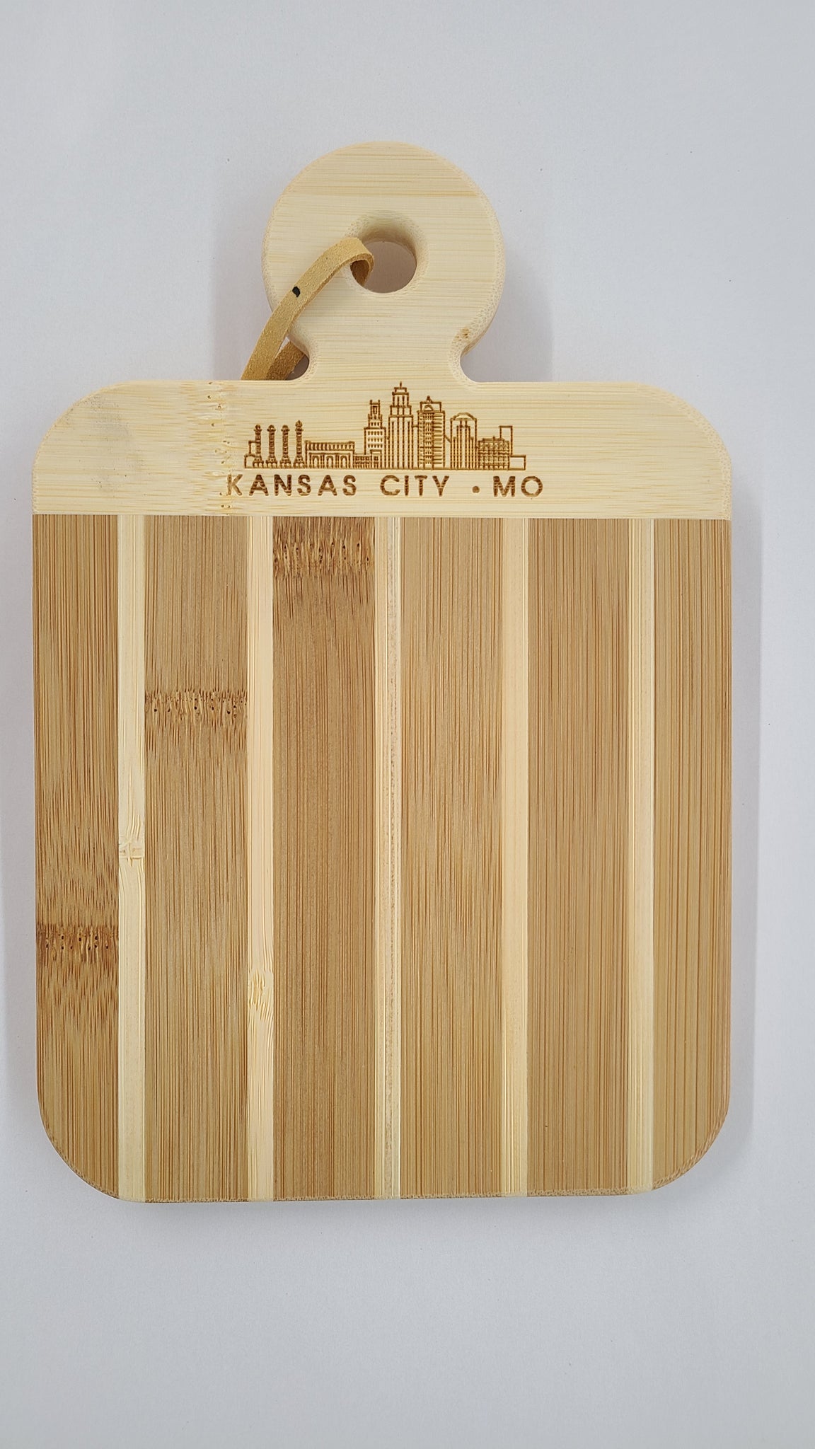 Kansas City Skyline Bamboo Paddle Board