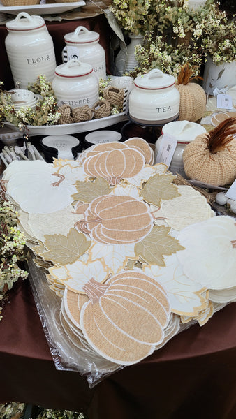 Fabric Harvest Pumpkin Table Collection