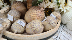 Tan Resin Acorn (2 sizes)