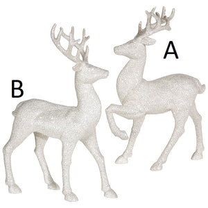 Glittered Deer Tabletop Décor (Two Styles)