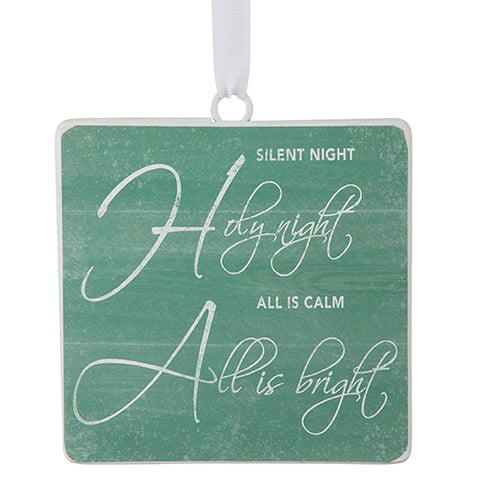 Silent Night/All is Calm Disc Ornament