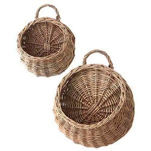 Woven Handled Wall Basket (2 sizes)