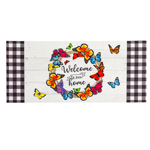 Butterfly Welcome Wreath Outdoor Collection