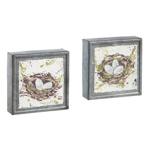 Nested Eggs Galvanized Block (2 styles)