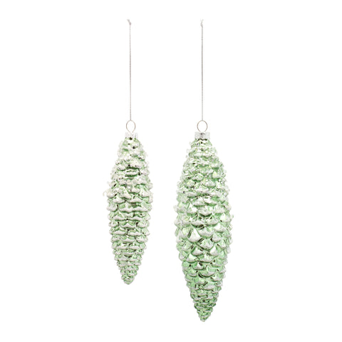 Green Pine Cone Ornament