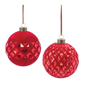 Red Ball (Glass) Ornament (2 styles)