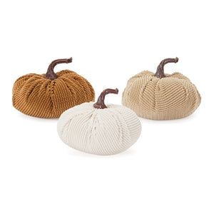 Earth Tone Fabric Pumpkin (3 colors)