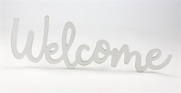 Welcome Cut-Out Sign