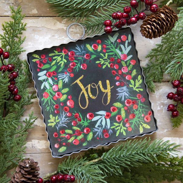 Mini “Joy” Wreath Gallery Print